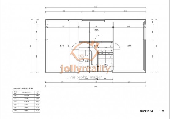 Půdorys 2NP