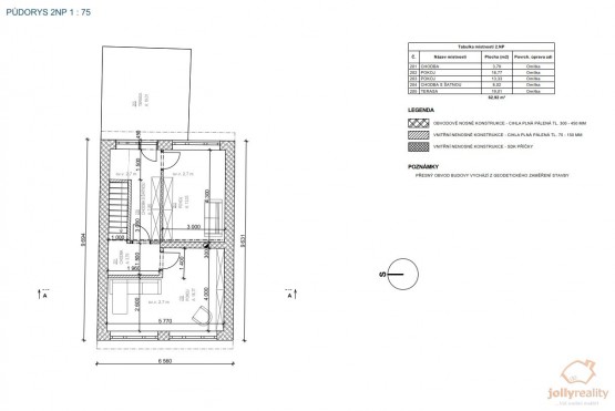 Půdorys 2 N.P.