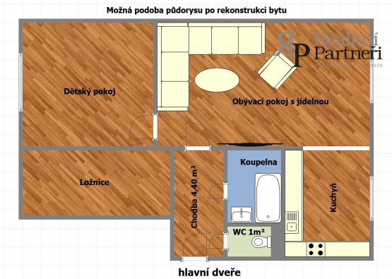 Půdorys rekonstrukce