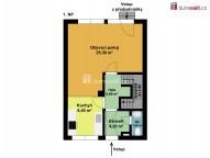 Dispoziční plánek 1. NP