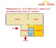 Detail: Prodej bytu 2+1, 57 m2