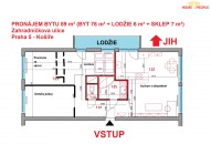 Detail: Pronájem bytu 3+1, 89 m2