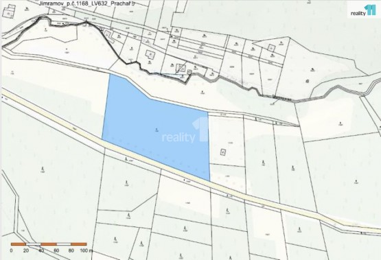 Jimramov - katastr mapa