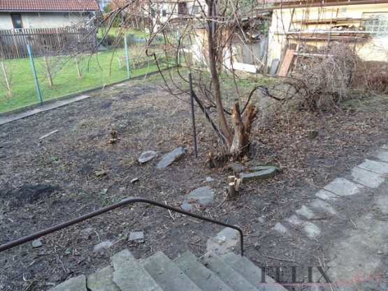 zahrada pohled ze schodiště