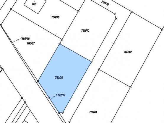 Základní mapa pozemku