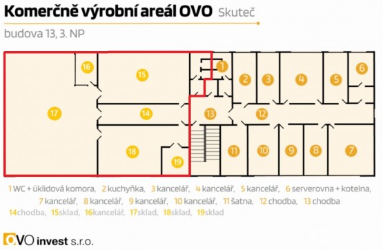 Budova č.13-3 levá část