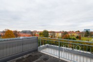 pohled z terasy na střeše domu na Tůně a Uherské Hradiště