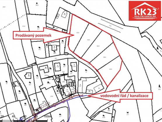 Mapa voda a kanalizace