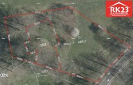 Mapa označen metry