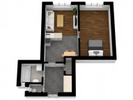 plánek prodej bytu 2+kk, Plzeň - Bory / Jižní Předměstí