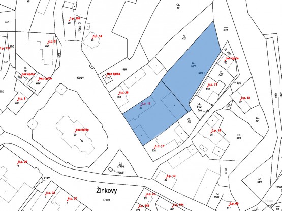 katastrální mapa