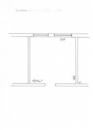 Půdorys kanceláře 13m2