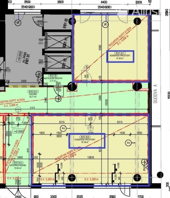 Půdorys - 1.NP - Výřez