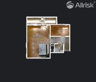 Benátky byt č.3 - půdorys (barvy)