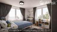 Vizualizace 35 ložnice C1 dětský pokoj viz