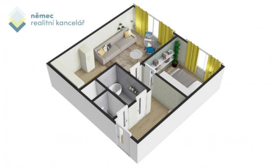 Půdorys bytu 3D