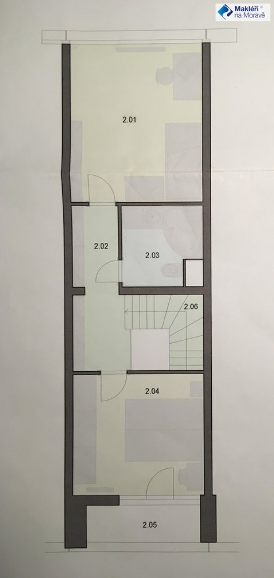 26 Půdoris po rekonstrukci - 2.Patro