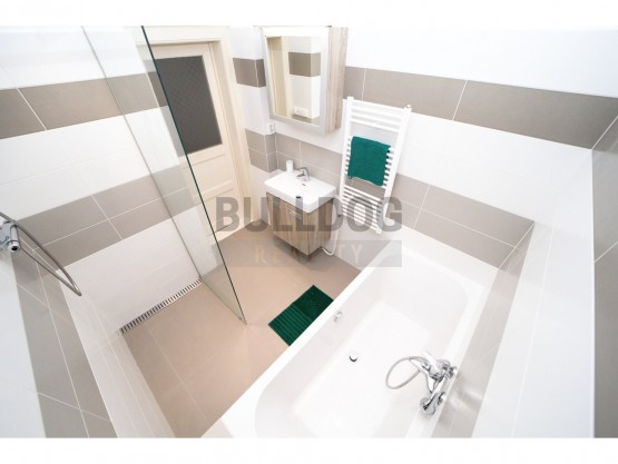 koupelna s vanou i sprchovým koutem