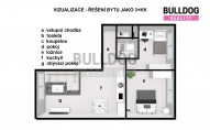 VIZUALIZACE - plánek 3kk (varianta 2)