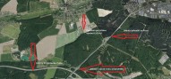 b letecká mapa celek s popisem
