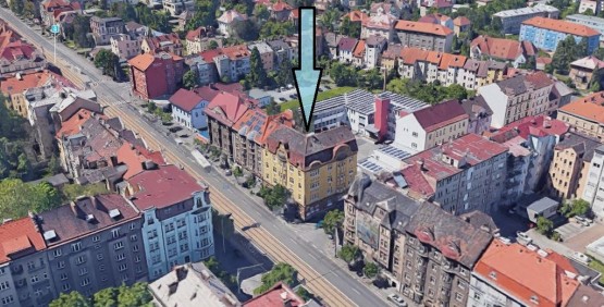 letecké foto s označením obecné