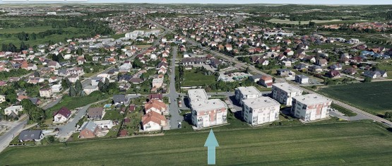 z letecké foto označeno