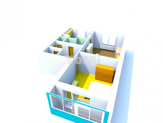 3D plán balkon