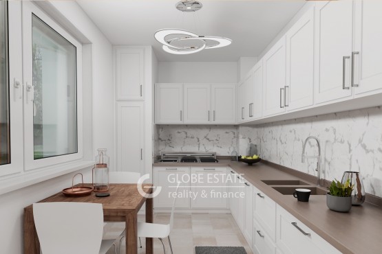 kk-kitchen L shaped modern + table