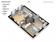 Stehelčeves, dům č.1, 2.NP.  3D