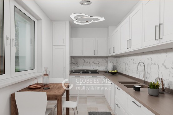 kk-kitchen L shaped modern + table