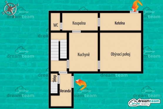 Půdorys 1. patra