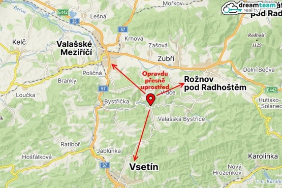 Bydlení přesně uprostřed