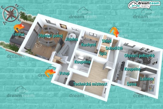 Půdorys přízemí