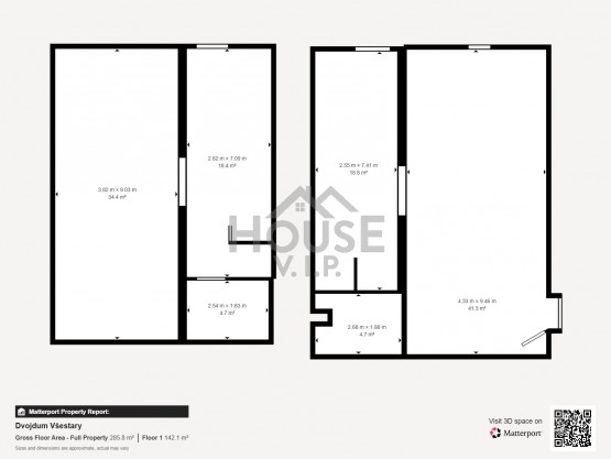 Dvojdum V estary - Floor 1