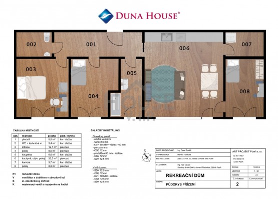 pudorys cisty Chra st u Plzne Floorplan Mr. Roman