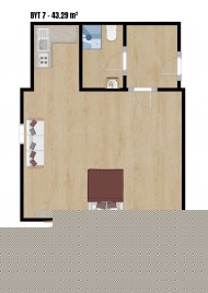 FLOOR PLAN 3. NP 1kk