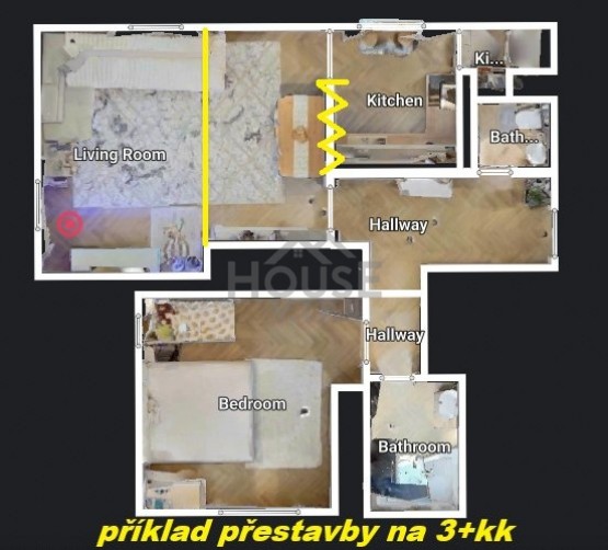 Planek 3D (3+kk)